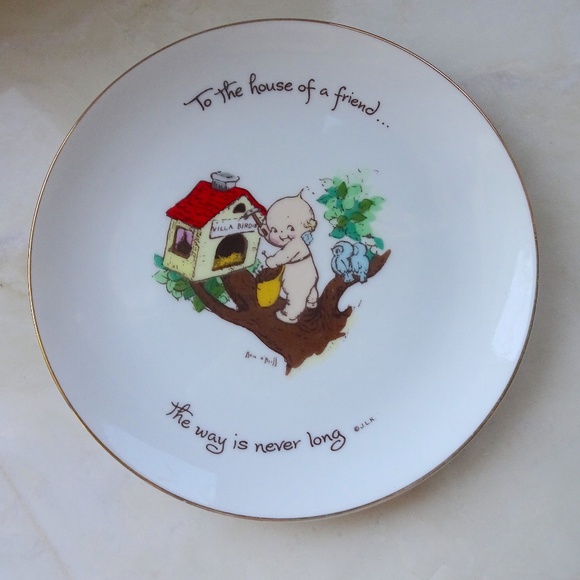 Vintage '70s Kewpie Collector's Edition Decorative Collectible Porcelain Plate - Picture 3 of 5